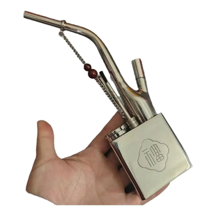 纯手工制作白铜水烟袋锅一口香水过滤烟筒水壶水烟斗烟瓶烟枪烟嘴