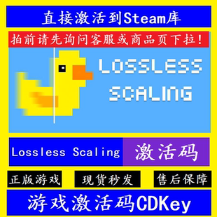 steam小黄鸭Lossless Scaling入库激活码CDKey 国区全球pc电脑