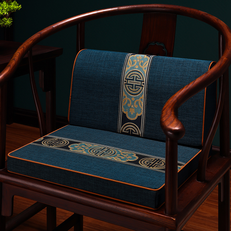 新中式椅垫红木沙发椅子坐垫实木圈椅茶椅太师椅餐桌木凳乳胶垫子