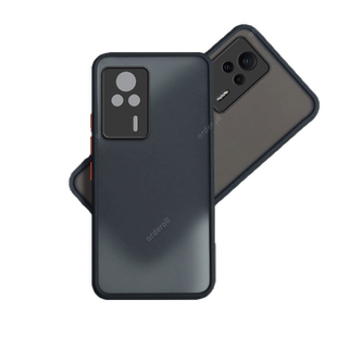 适用小米红米K60E手机壳透明磨砂redmi硅胶全包镜头5G防摔保护套男e5g女redmik新款K6OE外壳简约肤感钢化膜潮