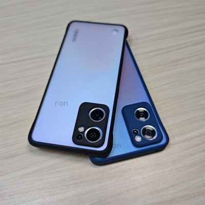 磨砂适用opporeno7se手机壳reno7散热oppo5G半包es防摔PFJM10新款opopreno女opporone保护套男opreno外壳75G