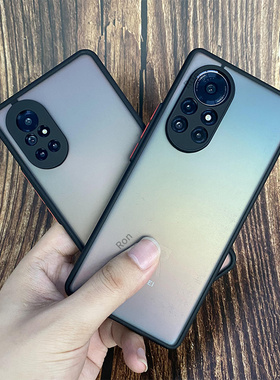 磨砂撞色华为nova8pro手机壳适用nove8硅胶novo全包por新款nv防摔曲屏nov男nowa八n0va女note潮n8保护套外壳