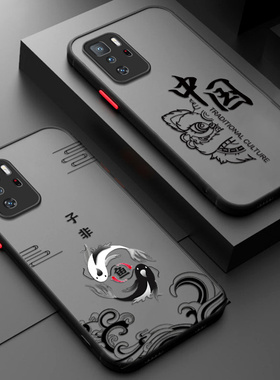 适用小米红米Note10Pro手机壳子非鱼撞色磨砂redminote10Por硅胶5G防摔redmi全包保护套nont男女not新款noto