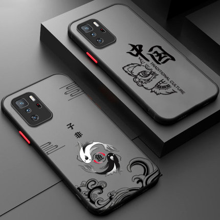 适用小米红米Note10Pro手机壳子非鱼撞色磨砂redminote10Por硅胶5G防摔redmi全包保护套nont男女not新款noto