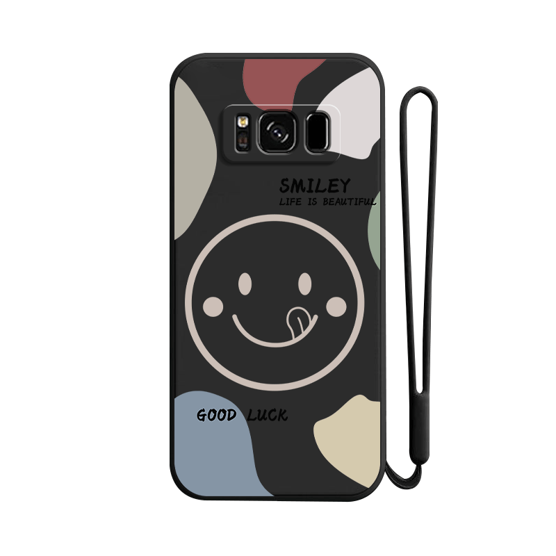 适用三星S8笑脸手机壳S8十+新款硅胶保护套smg全包plus男防摔9550加SM一g9500软galaxys女Samsungs曲屏盖乐世
