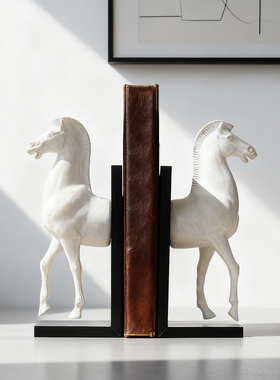 复古怀旧马头书档艺术装饰摆件