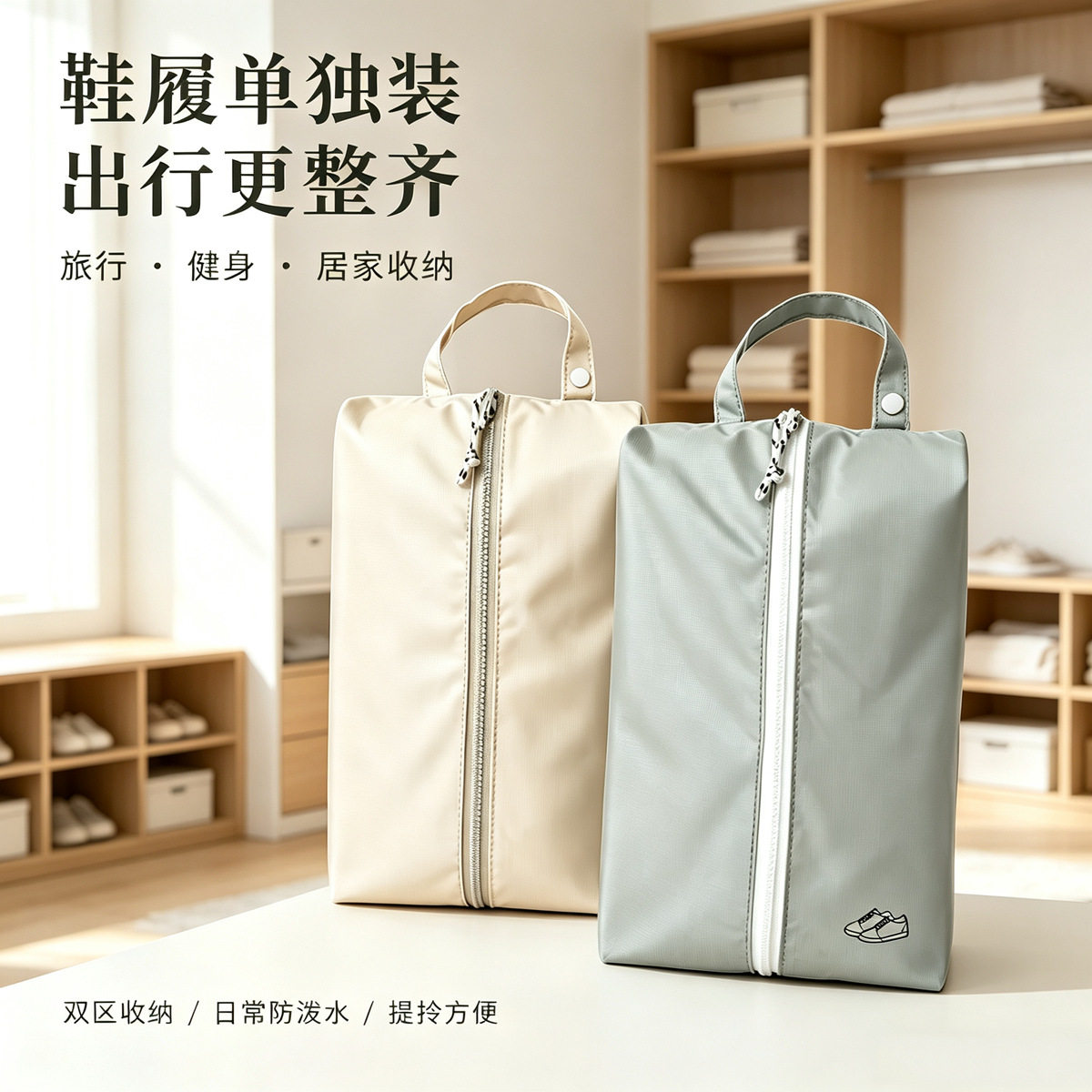 鞋子收纳袋出差旅行便携式可挂行