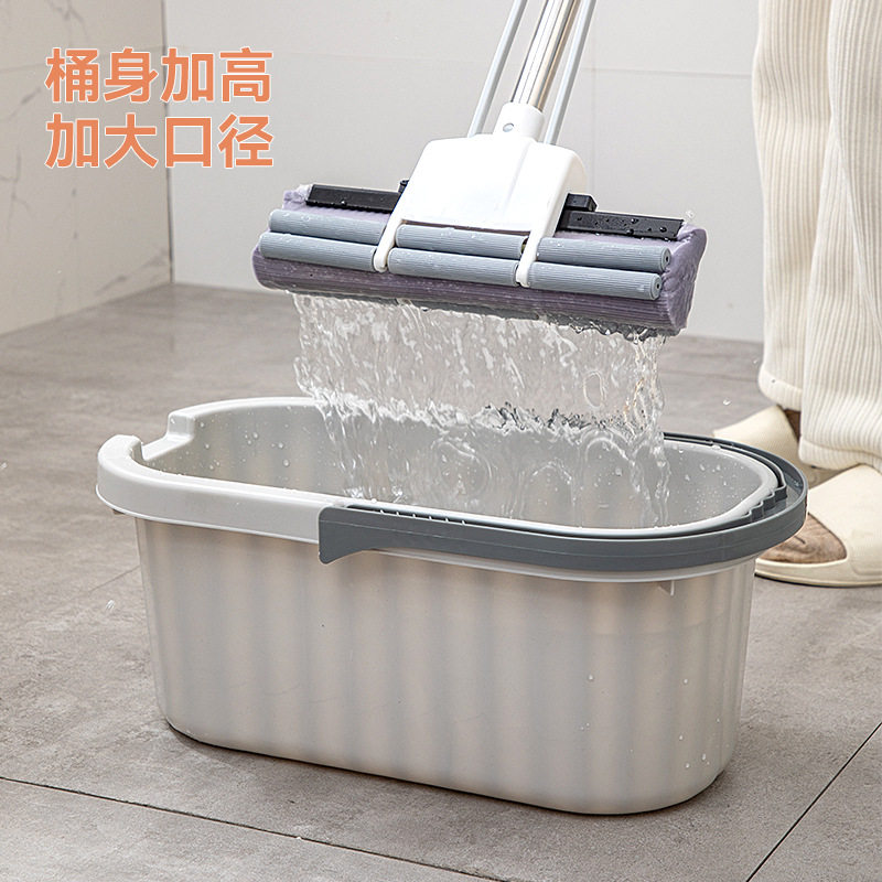 家用大容量加长款长方形塑料拖布