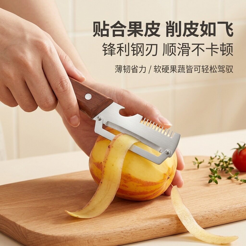 现货多功能不锈钢切葱器家用开瓶