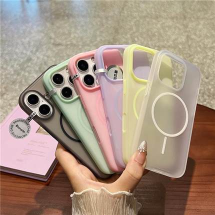 适用于iphone15手机壳iphome16pro散热透气苹果十五的女ihone15promax个性创意ihpnoe15男士iphobe15简约
