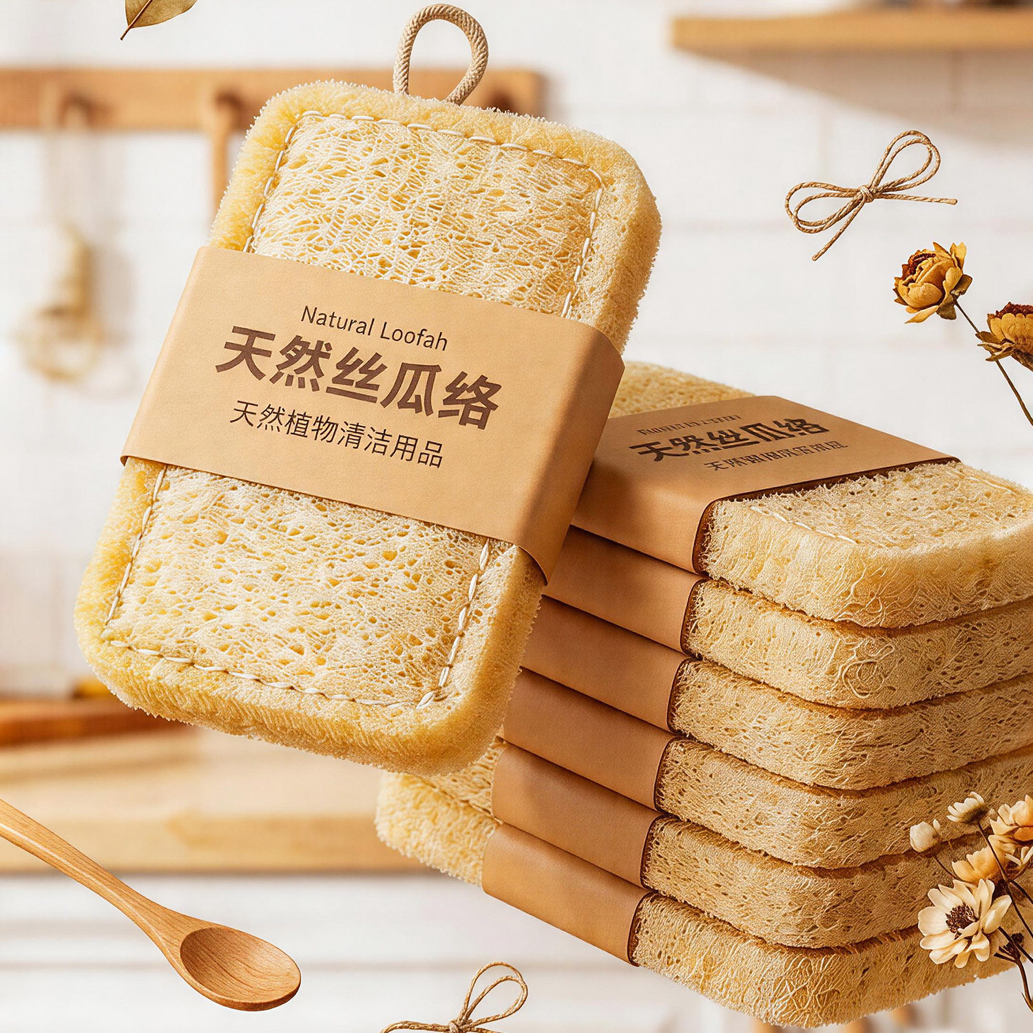 天然丝瓜络洗碗擦百洁布刷完金刚