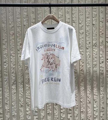 正品短袖T恤2026春新品生肖马年系列彩绘印花棉质新年MBF1TEE021