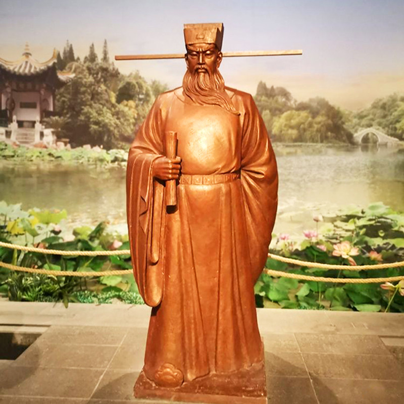 定制铸铜人物雕塑玻璃钢古代名人包拯包青天雕像廉政法制公园摆件