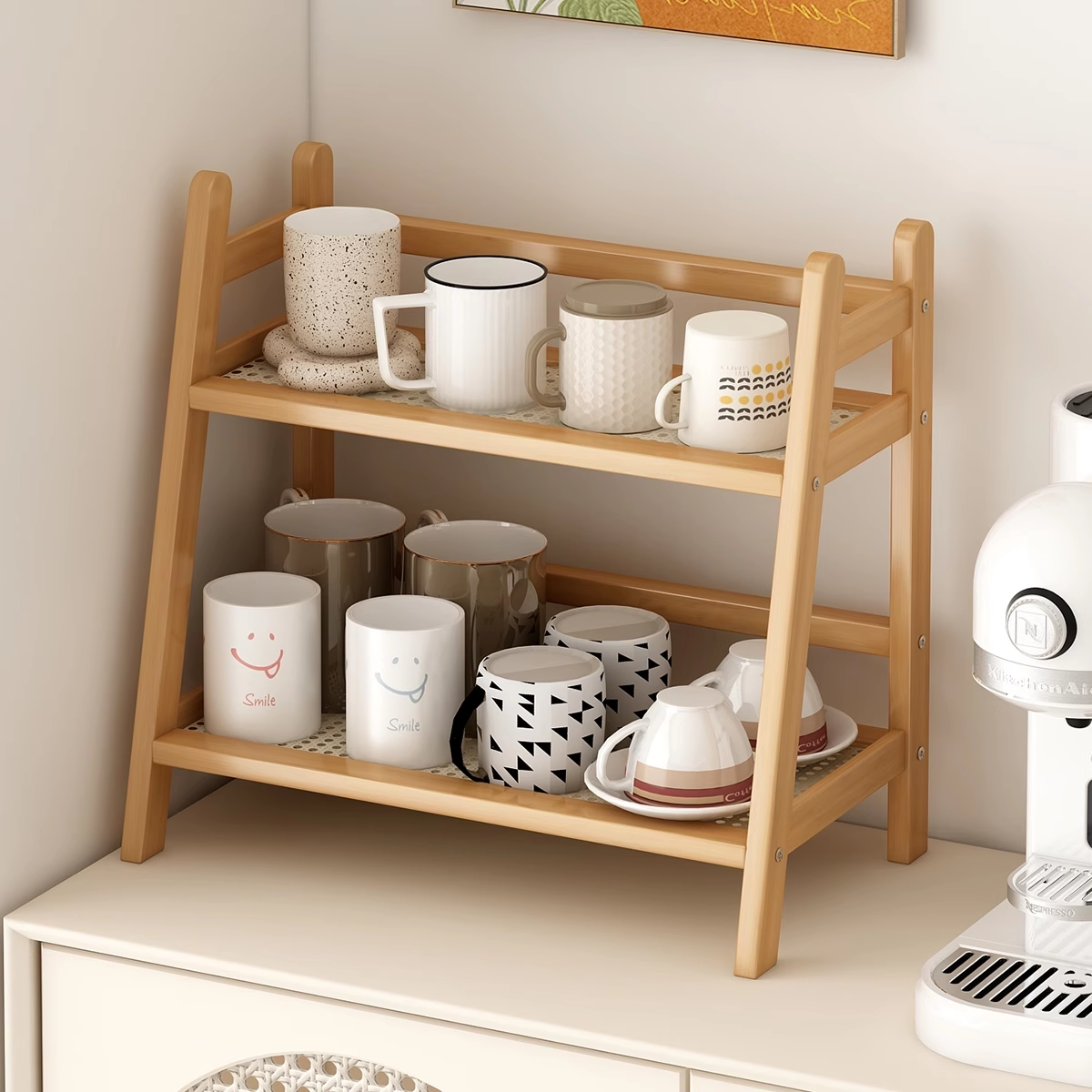 宝睿芝水杯子收纳置物架桌面杯架