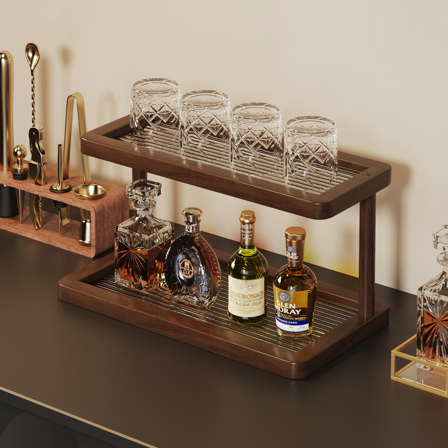 【加厚加固】家用杯架厨房置物架