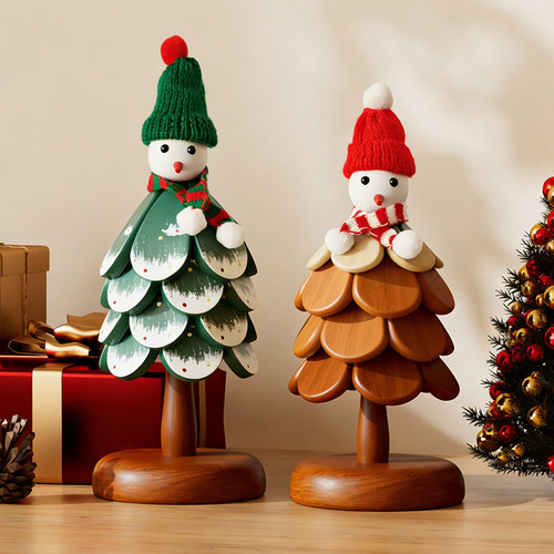 【圣诞礼物】圣诞树实木隔热垫