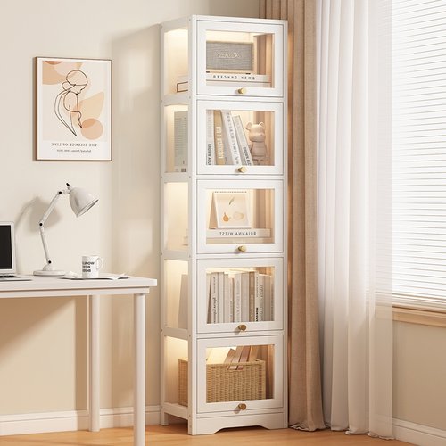 客厅亚克力透明防尘窄柜夹缝柜