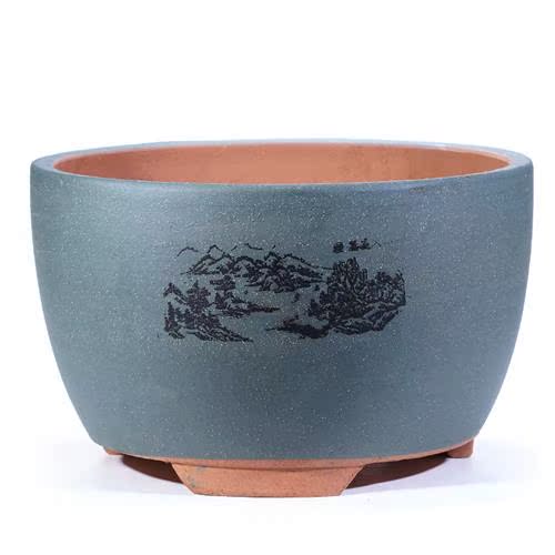 紫砂花盆君子兰蝴蝶兰透气多肉金弹子绿萝阳台特大口径陶瓷盆景盆