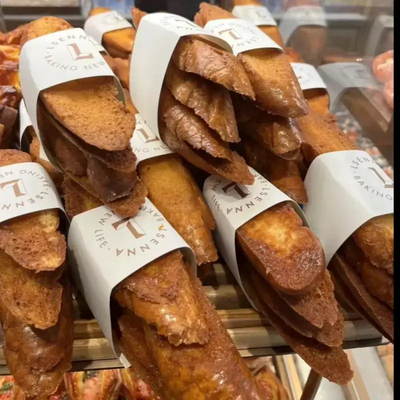 半价抢3大袋】法式奶香片面包干烤面包片零食休闲追剧酥脆饼干1袋