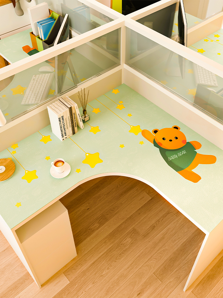 桌垫角桌垫角i形弯曲自由切割桌办公室定制表面保护垫