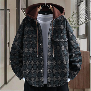 春秋季外套男韩版潮流夹克痞帅气休闲褂子春冲锋衣潮牌炸街风衣