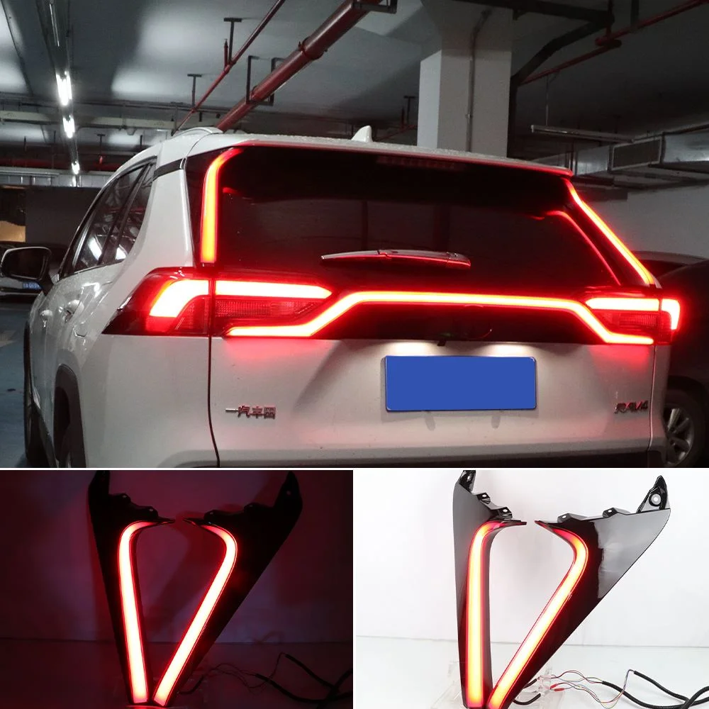 适用丰田荣放RAV4 20款贯穿灯LED转向灯rav4流水立柱尾灯总成改装