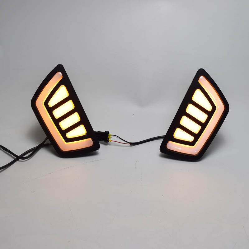 适用于2016福特ranger日行灯T7 LED日行灯 日间行车灯 中网转向灯