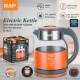 RAF跨境欧规家用2.0L高硼硅玻璃电热水壶电茶壶养生壶旋转底座
