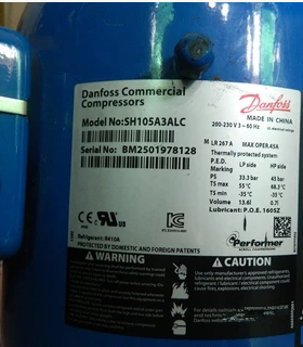 SH105A3ALC SH105A4ALC SH105A9ALC原装丹佛斯9匹空调压缩机R410A