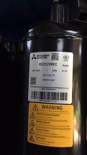 RS222VREC rh220vhlc rh231v rs208vrdc RS199VRDC三菱压缩机