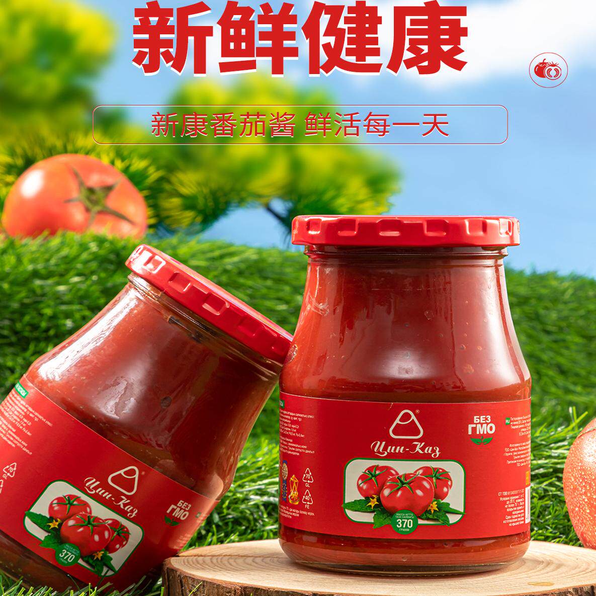 新疆特产番茄酱无添加剂新康图片