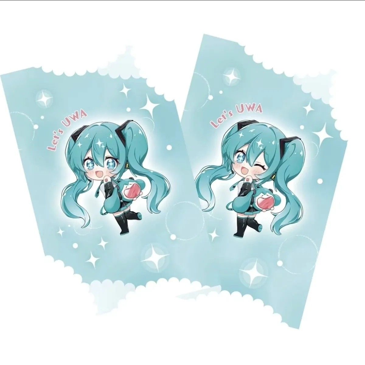 国谷周边 初音未来 动漫谷子 光栅卡 镭射票 文件夹 色纸