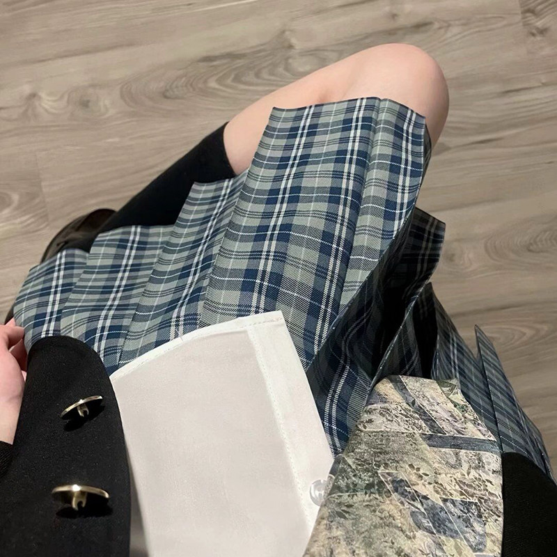 蕙谷女子/原创春夏季校供感绿色JK制服格裙百褶裙a字裙半身裙怎么样,好用不?