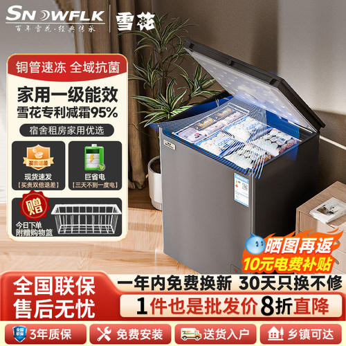 雪花大冰柜商用大容量官方旗舰店