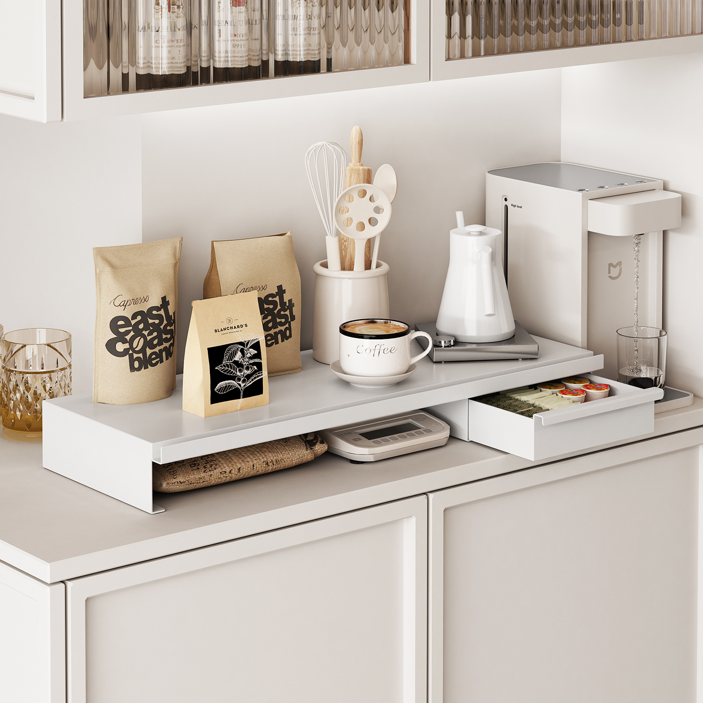 餐边柜置物架茶包收纳盒水杯子收纳增高架厨房吧台茶具分层桌面架,家庭/个人清洁工具,杯架,淘宝优惠券,粉丝福利购,淘宝优惠卷