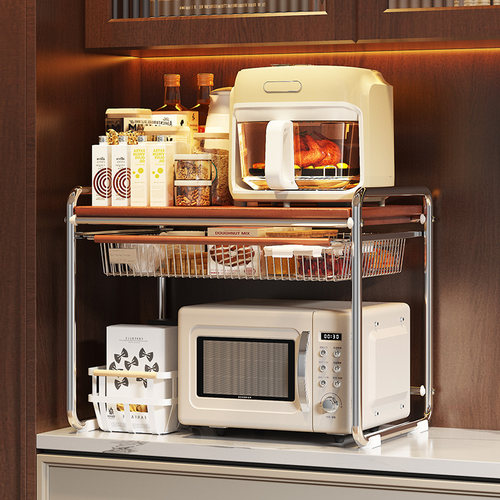 环图微波炉支架厨房多功能置物架