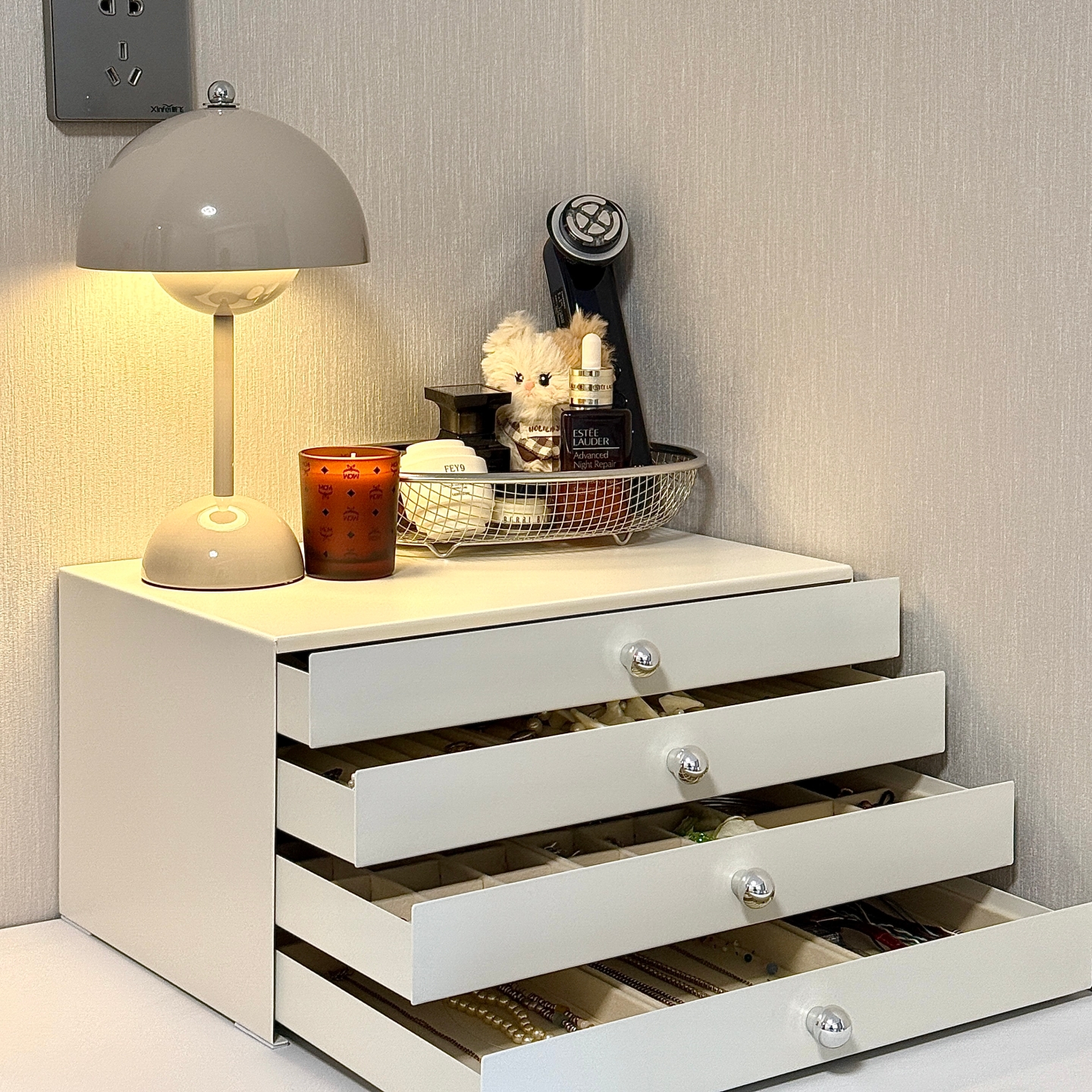 环图首饰收纳盒桌面化妆品置物架