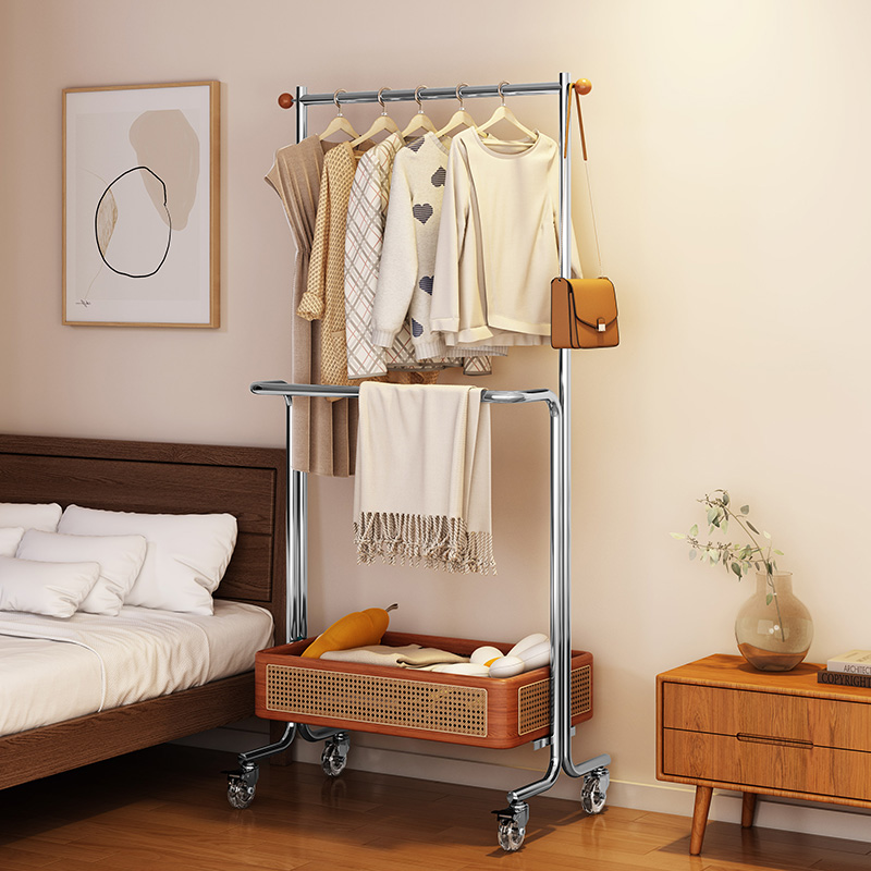 环图卧室家用落地挂衣架