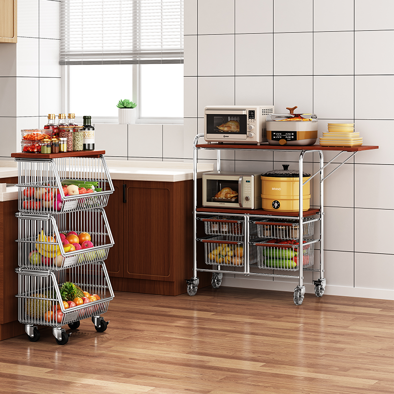 微波炉置物架餐边柜夹缝收纳柜