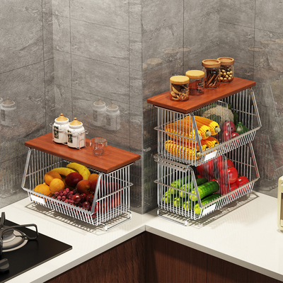 环图厨房台面果蔬置物架