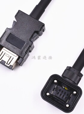 适用三菱J3ENCBL3M-A1-LA2-H伺服电机750W以下小功率编码器拖链线