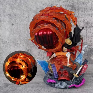 海贼王业火路飞地狱索隆四皇草帽凯多和之国手办模型摆件男生礼物