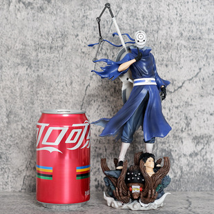 火影忍者忍界大战巨浪宇智波带土白面具可换头双头雕手办模型摆件