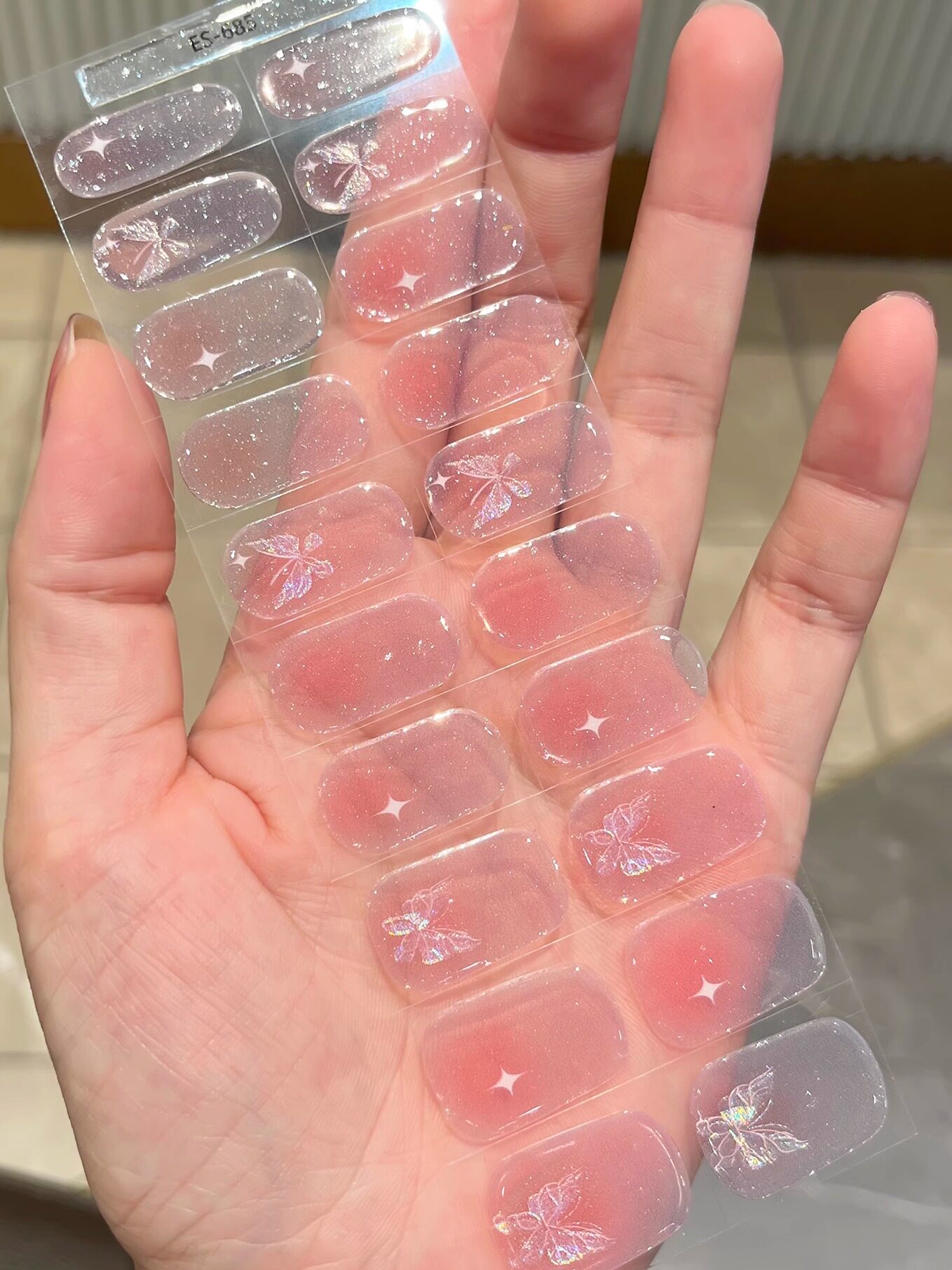 Semi-Cured Gel Nail Stickers UV Light-Curing Technology - Product image 5