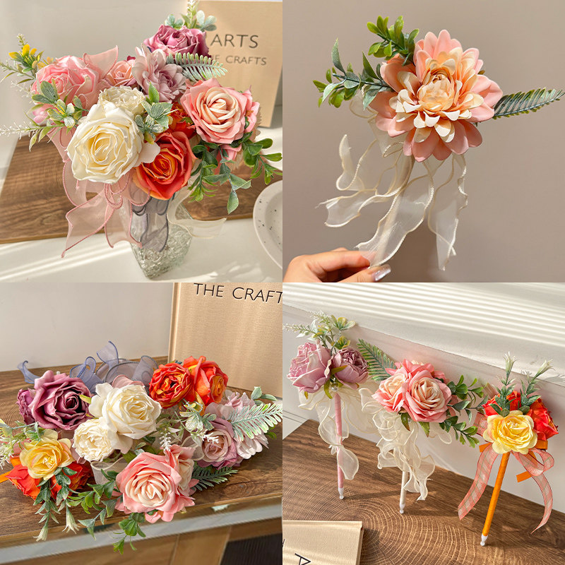 教师节礼物女老师高档2024新款网纱手工diy实用小众高级感花束笔