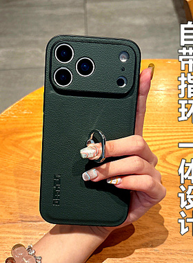 适用华为nova14手机壳novo13pro自带指环一体保护套navo12高档皮套全包防摔11新款超薄商务14ultra高级感外壳