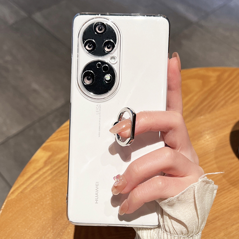 适用于透明自带指环支架手机壳