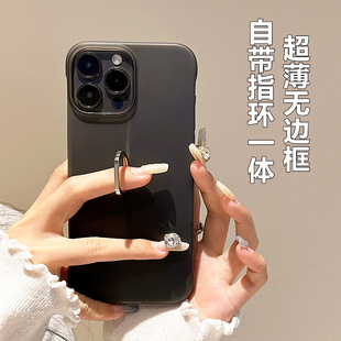 自带指环适用iqooneo9手机壳iqoo新款 6磨砂5se外壳 neo10无边框9散热透气8pro保护套Z7X男女12超薄11爱酷7个性