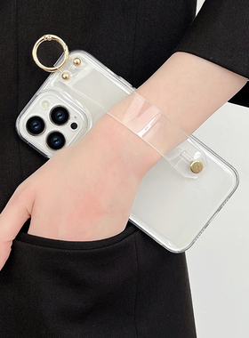 适用苹果17手机壳iPhone16Promax透明13腕带14支架15的保护硅胶套11Pro镜头plus全包12防摔s女款X/7/8/se外壳