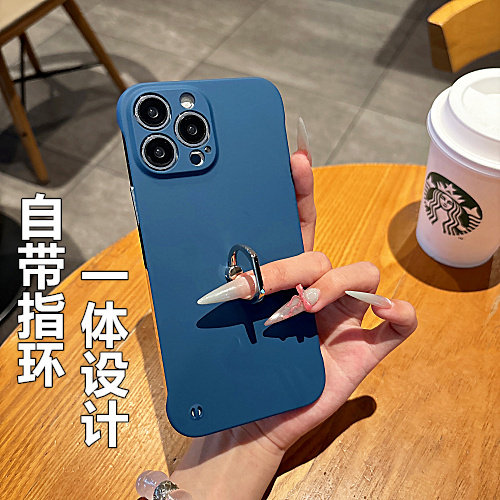 适用荣耀300无边框自带指环外壳